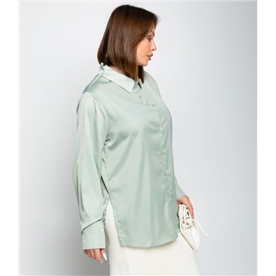 Рубашка #ОКТ085005, ментоловый