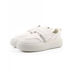 03-YH462-2 LT. BEIGE Полуботинки спортивные демисезонные женские (натуральная кожа)