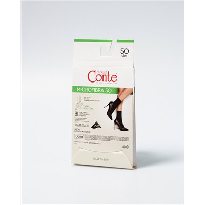 CONTE MICROFIBRA 50 NEW Носки женские (конверт)