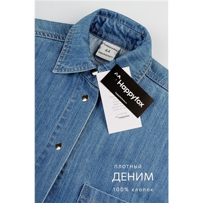 Женская джинсовая рубашка Happyfox