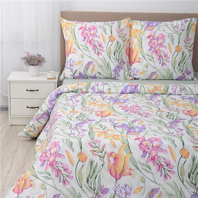 КПБ Simple Life 2,0 спальный, бязь, 100 % хлопок, пл. 120 гр./кв.м., Floral (Флорал) Пододеяльник 177*217, простыня 180*217, наволочка 70*70 (2 шт.)