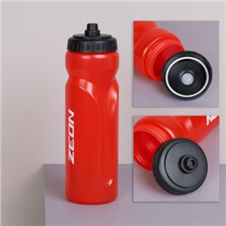 Бутылка для воды ZEON WB105 для активных видов спорта, пищевой hi-quality LDPE,  750ML цвет RED/уп100