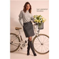 NiV NiV fashion 955 тёмно-серый, Юбка