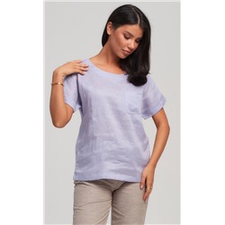 Блузка лен F212-1130 l.blue