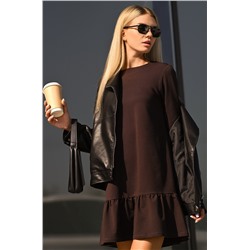 Женское платье - трапеция из футера Happyfox