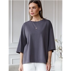 Свободная футболка из эластичного хлопка