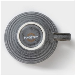 Чашка Magistro Urban, 200 мл, фарфор, серая