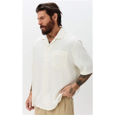 Рубашка к/р лен F611-0423 white