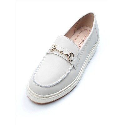 03-5062-3 BEIGE Лоферы женские (натуральная кожа)