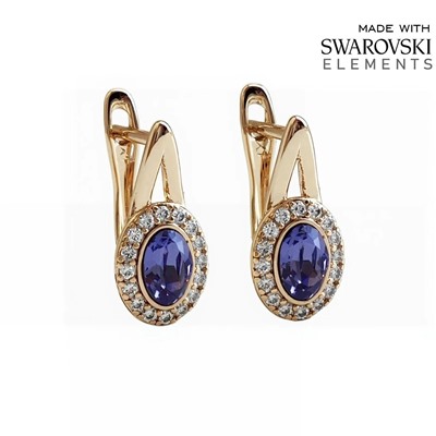 Серьги с кристаллами Swarovski