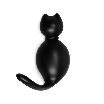 Крючок мебельный CAPPIO CAT, однорожковый, цвет черный