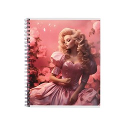 Тетрадь 80 листов в клетку на гребне, Glamour
