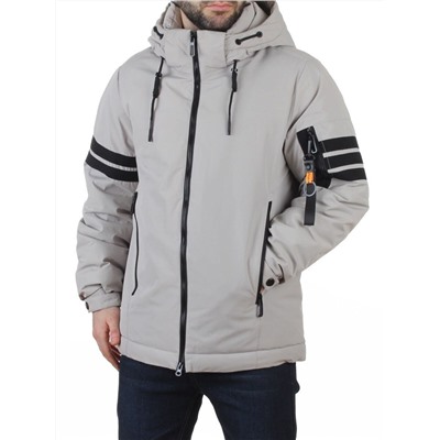 D6821 LT. GRAY Куртка мужская зимняя (200 гр. холлофайбер)