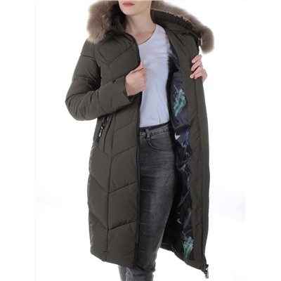 19-861 SWAMP Пальто с мехом енота Kacuci