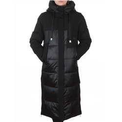 A81 BLACK Пальто зимнее женское (200 гр. холлофайбер)