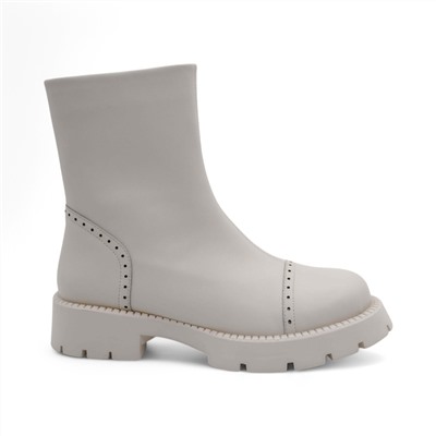 Ботинки из натуральной кожи QXP209-118 белые