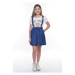 #90652 Юбка (CLEVER)т.синий