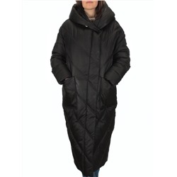 21-381 BLACK Пальто зимнее женское (200 гр. тинсулейт)