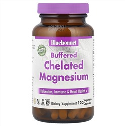 Bluebonnet Nutrition, буферный хелатный магний, 120 растительных капсул