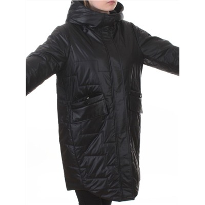 9616 BLACK Куртка демисезонная женская (100 гр. холлофайбер)
