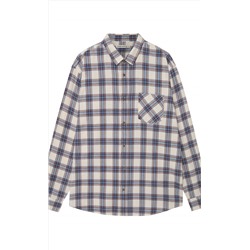 Рубашка F521-0460 milk-blue
