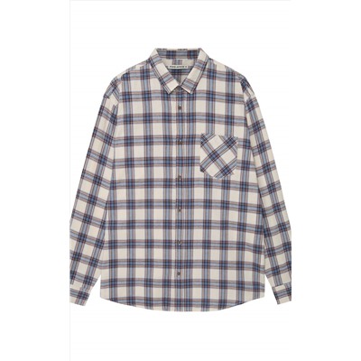 Рубашка F521-0460 milk-blue