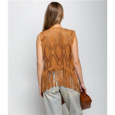 Жилет #КТ88510, коричневый