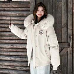 Cute Woman Куртка с меховым воротником M-B116