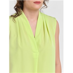 Блузка без рукавов лимонного цвета
