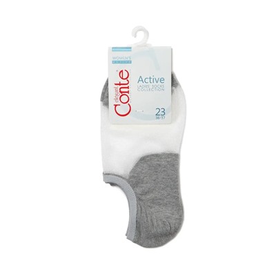 CONTE ELEGANT ACTIVE (ультракороткие) Носки хлопковые