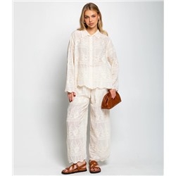 Костюм #КТ2003 (2), светло-бежевый