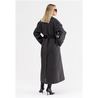 Пальто женское серый