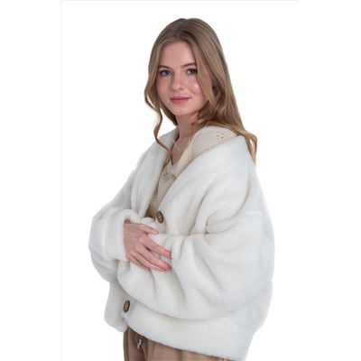 Кардиган КОРОТКИЙ ТЕДДИ ваниль