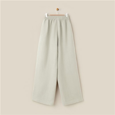 Пижама женская (рубашка, брюки) SL HOME Linen, светло-зелёная