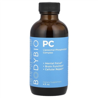 BodyBio, фосфатидилхолин, липосомальный фосфолипидный комплекс, 120 мл (4 жидк. унции)