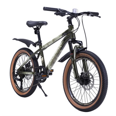 Велосипед 20" рама 12" 7sp COMIRON REBEL милитари хаки