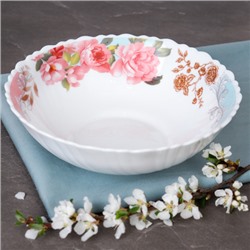 Набор суповых тарелок 4 штуки 650 мл 175 мм / TW-70 (6801) Розы на голубом/