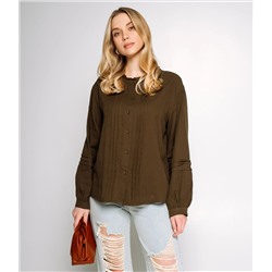 Блуза #КТ0912, тёмный хаки