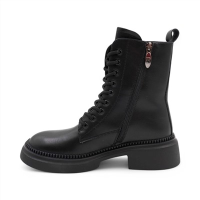 Ботинки из натуральной кожи РСТ259-1 черные