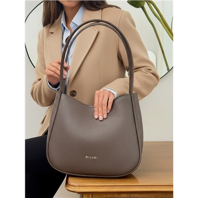 Женская кожаная сумка Richet 3143LG 612 Тауп
