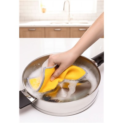 Двусторонняя салфетка для мытья посуды