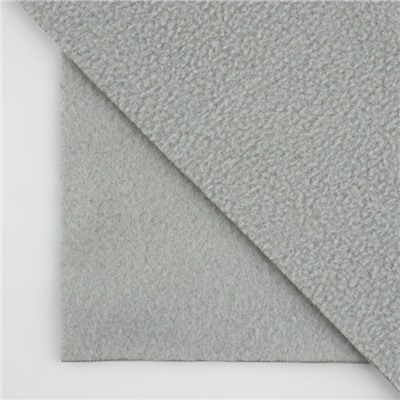 Лоскут флис, односторонний, 50×50 см, 190 г/м, серый №9C