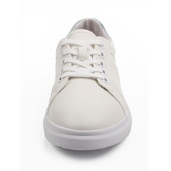 03-C935-10 MILK/LT. BLUE Кеды женские (натуральная кожа)