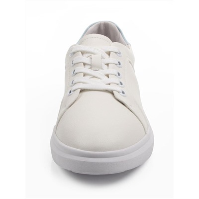 03-C935-10 MILK/LT. BLUE Кеды женские (натуральная кожа)