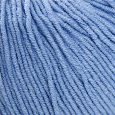 Пряжа для вязания спицами, крючком YarnArt, Jeans, 55% хлопок, 45% акрил, 160 м/50 г, (15 голубой)