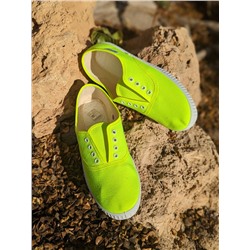 INGLESITA 60 fluor amarillo+Pendientes flores PA37368 limón АКЦИЯ