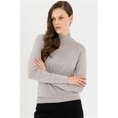 Водолазка серая с длинными рукавами