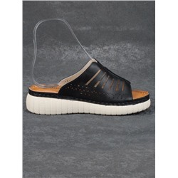 08-PED173-2 BLACK Босоножки женские (натуральная кожа)