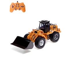 УЦЕНКА Машинка радиоуправляемая «Стройка», погрузчик, аккумулятор, световые, звуковые и дымовые эффекты