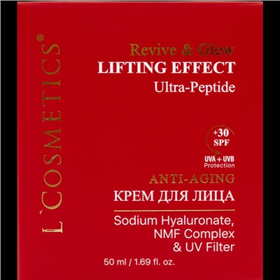 Крем для лица Revive & Glow Anti-Aging SPF 30 с Ultra-Peptide и лифтинг-эффектом 50 мл